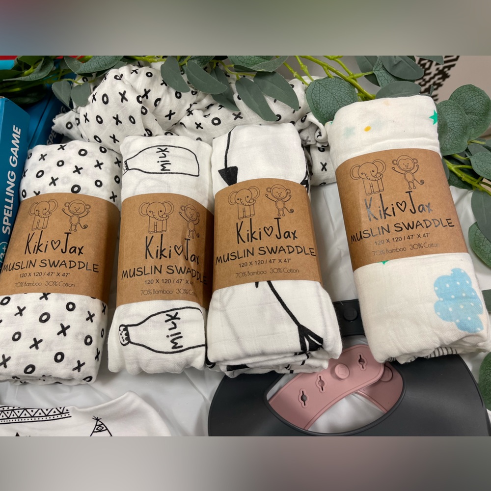 Multi-Pack Baby muslin blankets